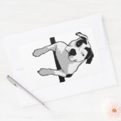 Pit Bull T-Bone Graphic Rechthoekige Sticker (Envelop)