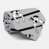 Pit Bull T-Bone Graphic Stropdas (Opgerold)