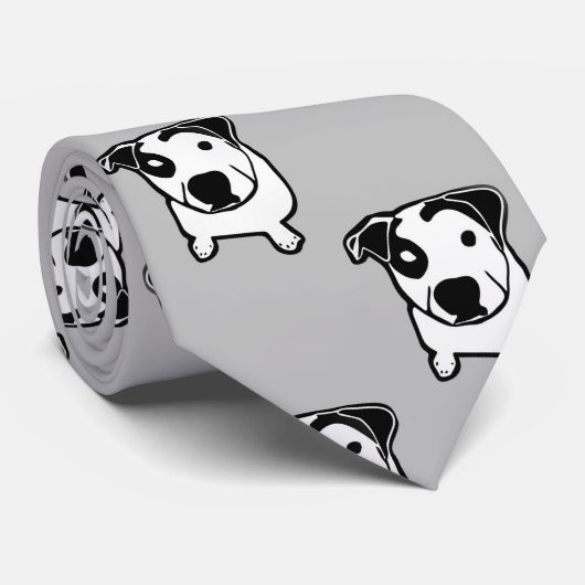 Pit Bull T-Bone Graphic Stropdas (Opgerold)