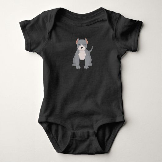 Pit bull T-Shirt Baby Bodysuit (Voorkant)