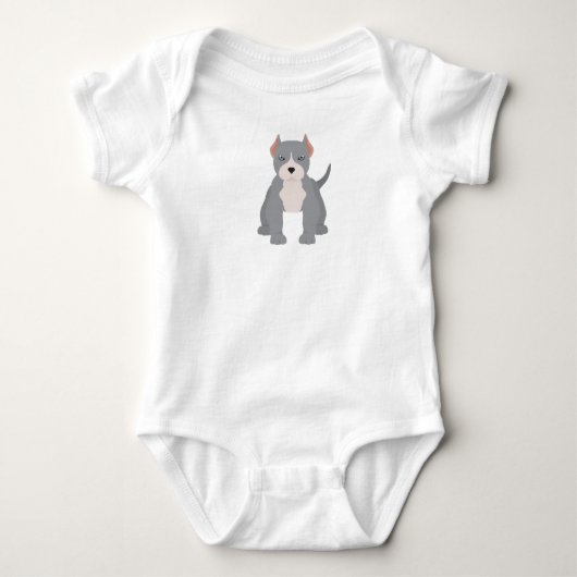 Pit bull T-Shirt Baby Bodysuit (Voorkant)