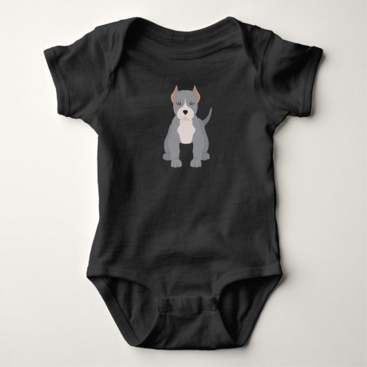 Pit bull T-Shirt Baby Bodysuit (Voorkant)