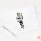 Pit Bull Terrier Astronaut Sticker (Envelop)