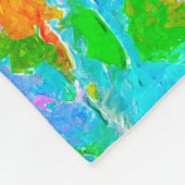 Pit Bull Terrier Colorful Pop Art Fleece Deken (Hoek)