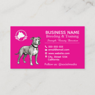 Pit Bull Terrier Fokkerij & Kweeker Professioneel Visitekaartje
