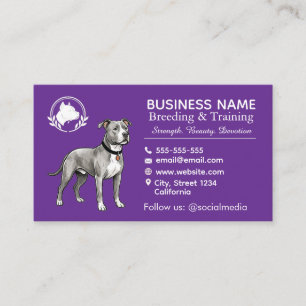 Pit Bull Terrier Fokkerij & Kwekerij Professioneel Visitekaartje