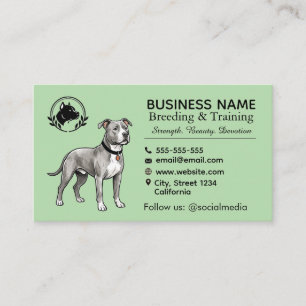 Pit Bull Terrier Fokkerij & Kwekerij Professioneel Visitekaartje