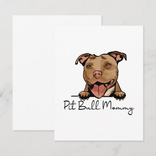 Pit Bull Terrier mama (Voorkant / Achterkant)