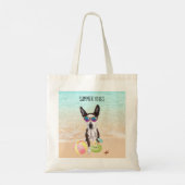 Pit Bull Terrier Mix Beach Tote Bag (Achterkant)