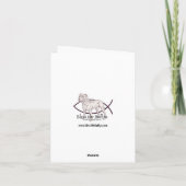 Pit Bull Terrier Notecard Kaart (Achterkant)
