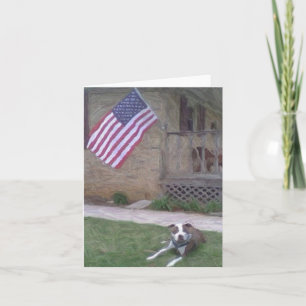 Pit Bull Terrier Notecard Kaart