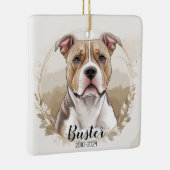 Pit Bull Terrier Passing Ornament Kerstcadeau (Rechts)