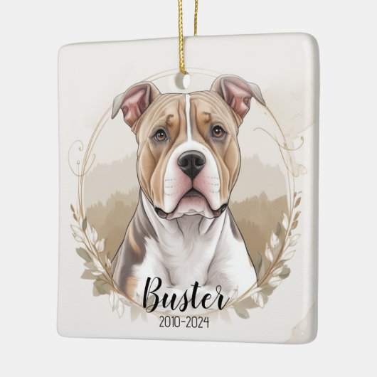 Pit Bull Terrier Passing Ornament Kerstcadeau (Links)