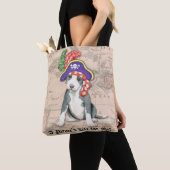 Pit Bull Terrier Pirate Tote Bag (Dichtbij)