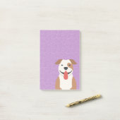 Pit Bull Terrier Post IT-laptop Post-it® Notes (Op bureau)