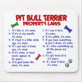 PIT BULL TERRIER Property Laws 2 Muismat (Voorkant)