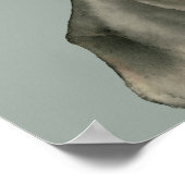 Pit Bull Terrier Puppy Dog Waterverf Art Poster (Hoek)