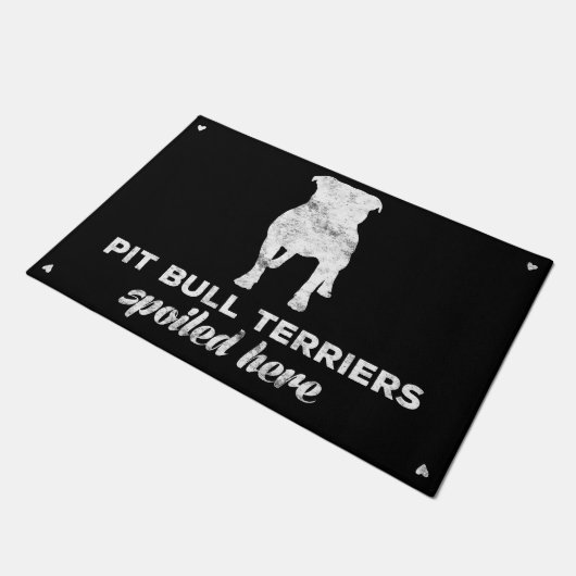 Pit Bull Terriers hier Deurmat (Schuin)