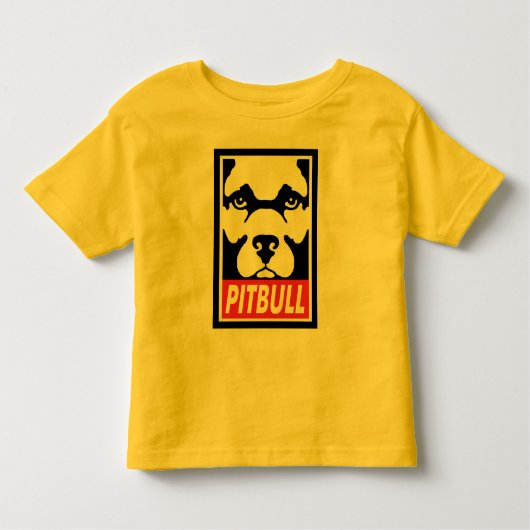 PIT BULL - Toddler Kinder Shirts (Voorkant)