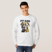 Pit Bull Vader | Hondenliefhebber  T-shirt (Voorkant volledig)