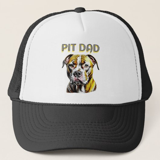 Pit Bull Vader | Hondenliefhebber Trucker Pet (Voorkant)