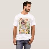 Pit Bull Vader T-shirt – Waterverf (Voorkant volledig)