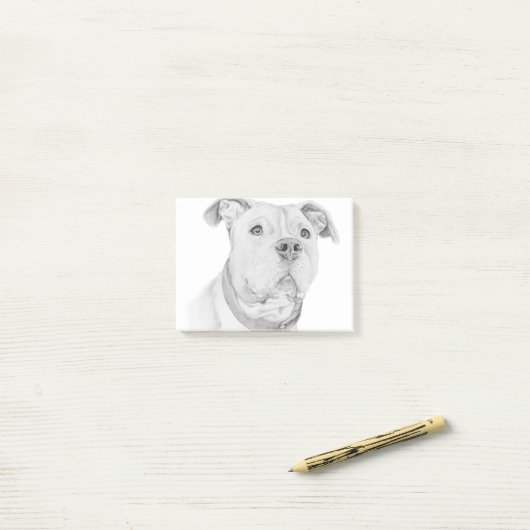 Pit Bull, verkeerd begrepen Post-it® Notes (Op bureau)