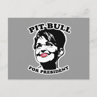 Pit Bull voor President Briefkaart