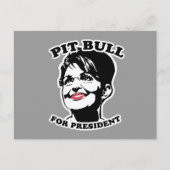 Pit Bull voor President Briefkaart (Voorkant)
