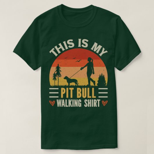 Pit Bull Wandelen 1 T-shirt (Design voorkant)