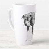 Pit Bull Winter Morning Mug Latte Mok (Linkerhoek)