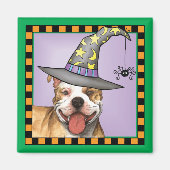 Pit Bull Witch Magneet (Voorkant)