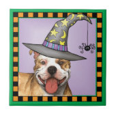 Pit Bull Witch Tegeltje (Voorkant)