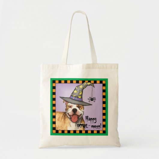 Pit Bull Witch Tote Bag (Voorkant)