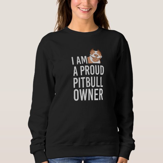 Pit Bull Women Pitbull Cute Dog Trui (Voorkant)