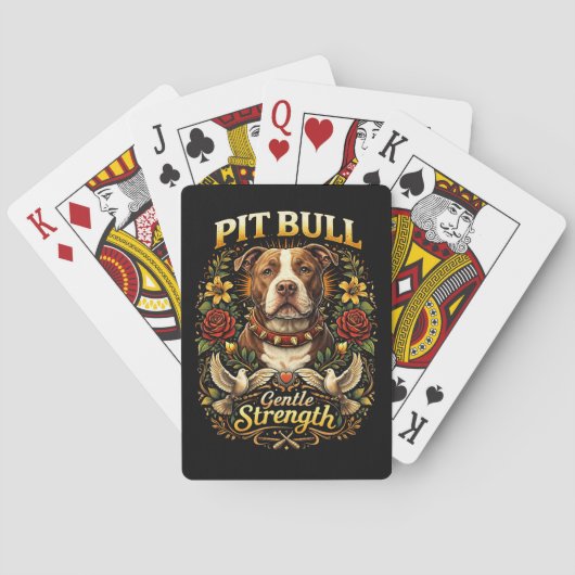 Pit Bull: Zachte Kracht Pokerkaarten (Achterkant)