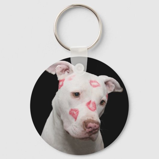 Pit bull zoete kussens sleutelhanger (Voorkant)