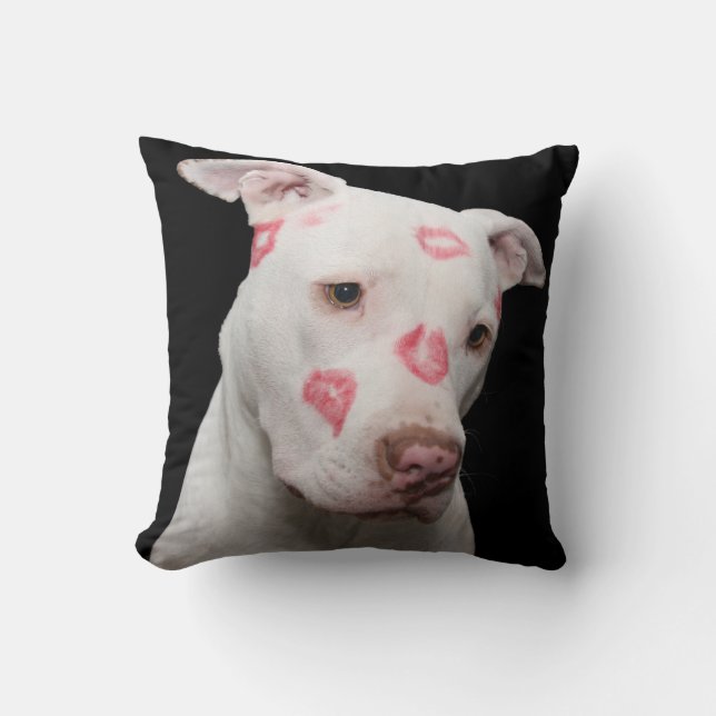 Pit bull zoete kussens werpen kussen (Voorkant)