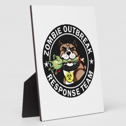 Pit Bull Zombie Outbreak Response Team Logo Fotoplaat (Zijkant)