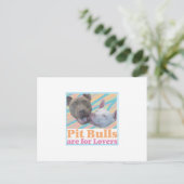 Pit Bulls is bedoeld voor briefkaart Lovers (Staand voorkant)