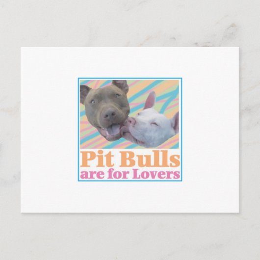 Pit Bulls is bedoeld voor briefkaart Lovers (Voorkant)