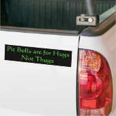 Pit Bulls is voor Hugs Bumpersticker (Op Truck)