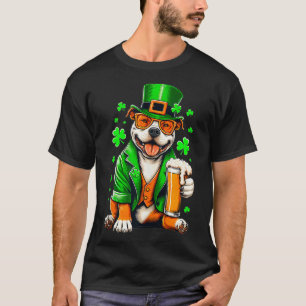 Pit Bulls Kostuum Saint Paddys Dag Voor Lover Hond T-shirt
