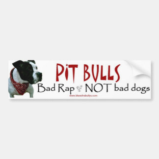 Pit Bulls...niet slechte honden bumper sticker