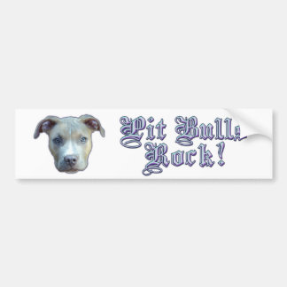 Pit Bulls Rock! Bumpersticker
