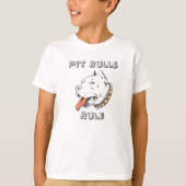 Pit Bulls Rule Boys Tee Shirt (Voorkant)