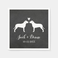 Pit Bulls Trouwpaar met aangepaste tekst