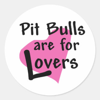 Pit Bulls zijn voor liefhebbers sticker