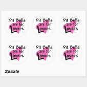 Pit Bulls zijn voor liefhebbers sticker (Vel)