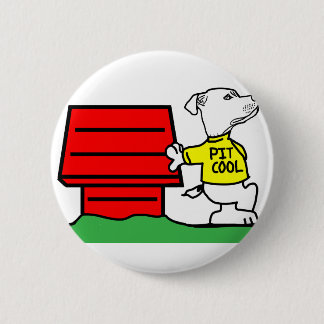 PIT COOL PIT BULL LOGO RONDE BUTTON 5,7 CM